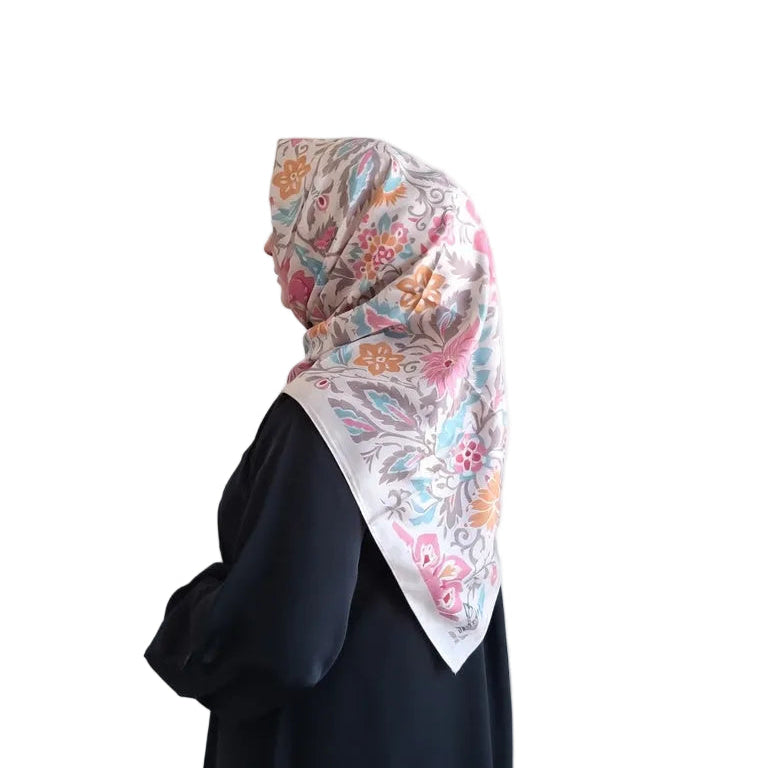 Organik Soft Eşarp Pembe Botanik