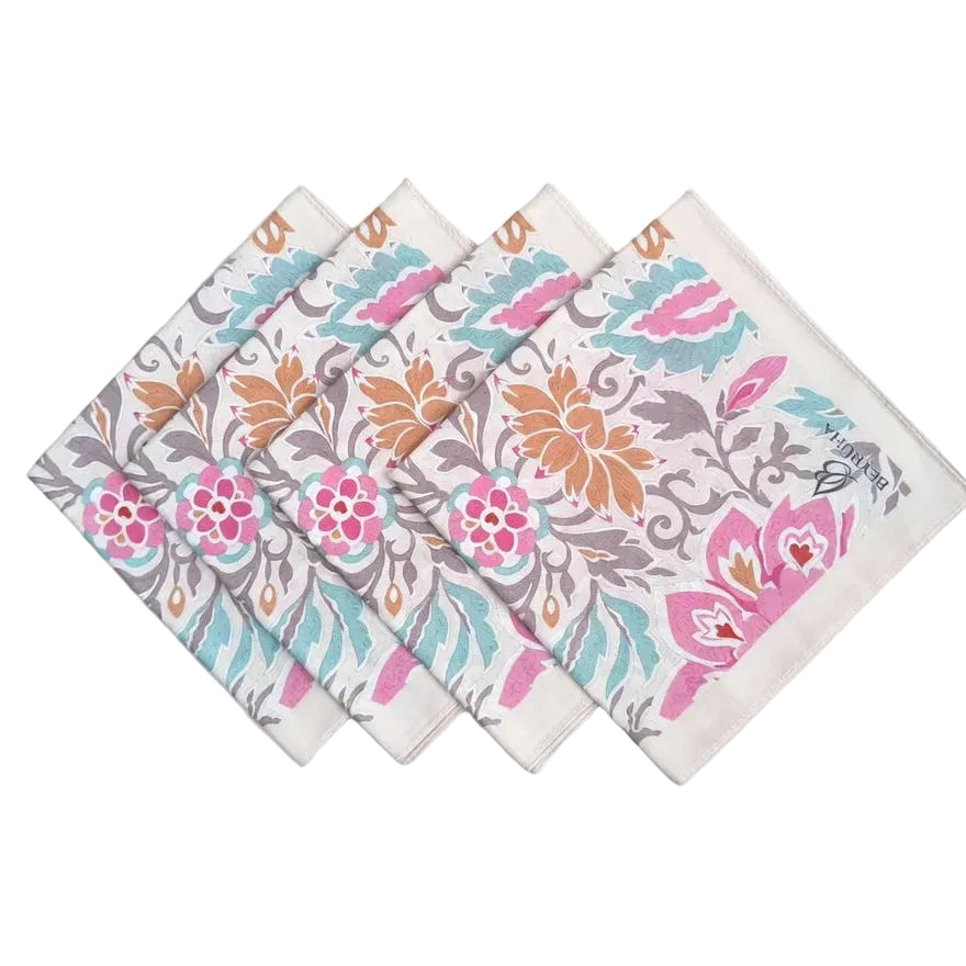 Organik Soft Eşarp Pembe Botanik