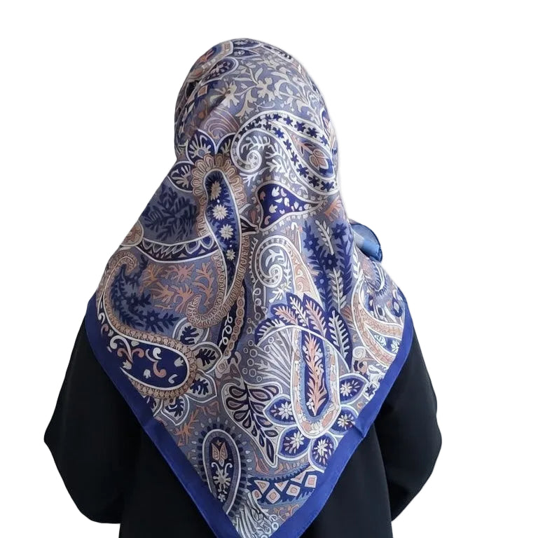 Organik Soft Eşarp Mavi Deniz