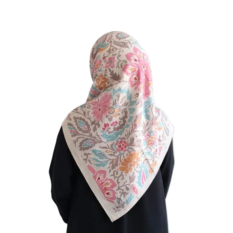 Organik Soft Eşarp Pembe Botanik