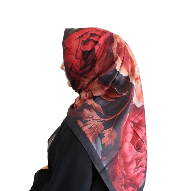 Organik Soft Eşarp Kırmızı Rose